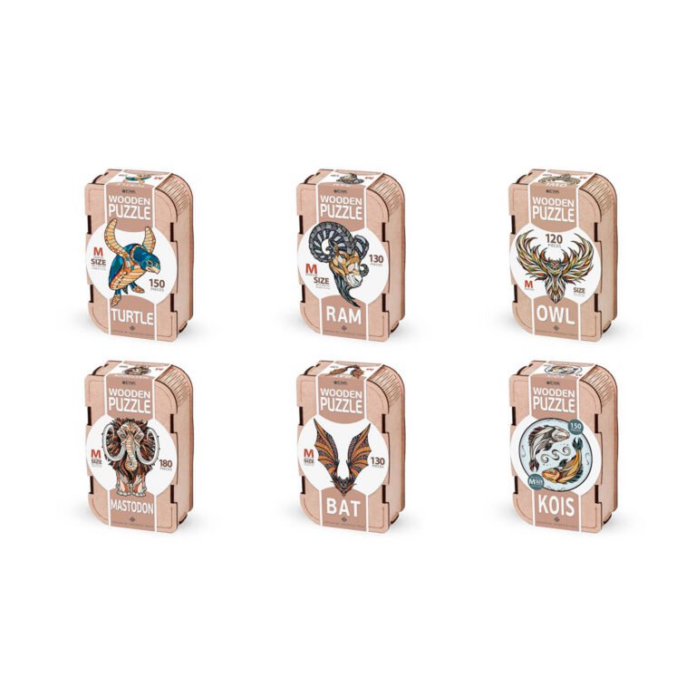 Eco Wood Art (Ewa) Houten Legpuzzel Schildpad/ Turtle Size M, 2352, 39,5X28,3X0,5Cm