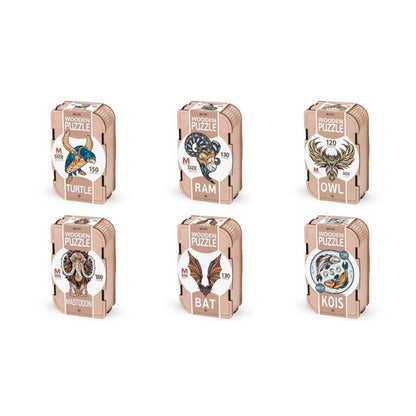 Eco Wood Art (Ewa) Houten Legpuzzel Schildpad/ Turtle Size M, 2352, 39,5X28,3X0,5Cm