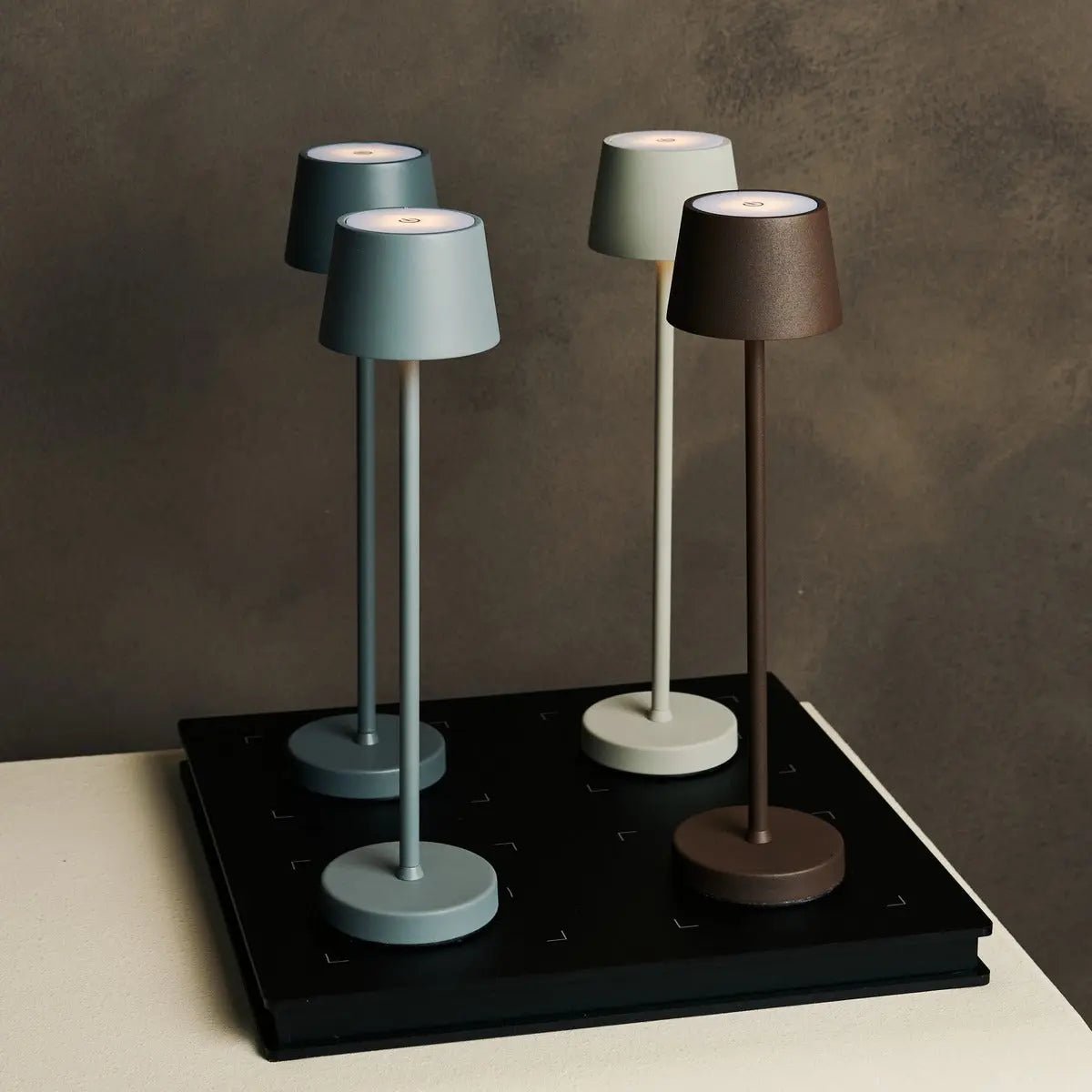 Vondel Mini Shadow Grey Rechargeable Lamp