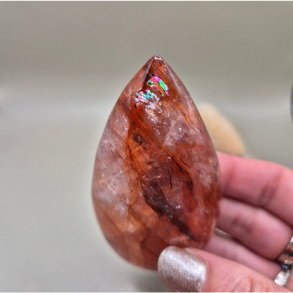 Edelsteen Fire Quartz Flame 7-9Cm