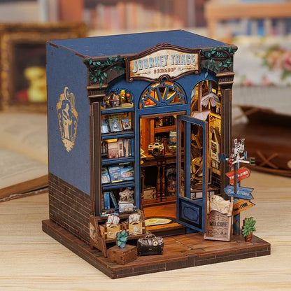 Cutebee, 3D Diy Huisje, Journey Trace Bookshop, Cwgc204,15,5X16X18Cm