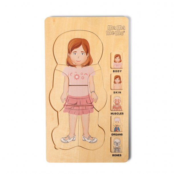 Mijn Lichaam Puzzel. Meisje
