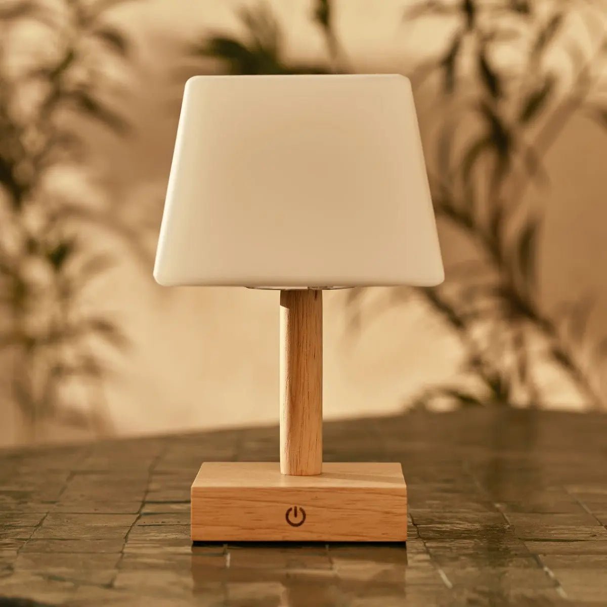 Tommy Lichtbruine Houten Oplaadbare Tafellamp