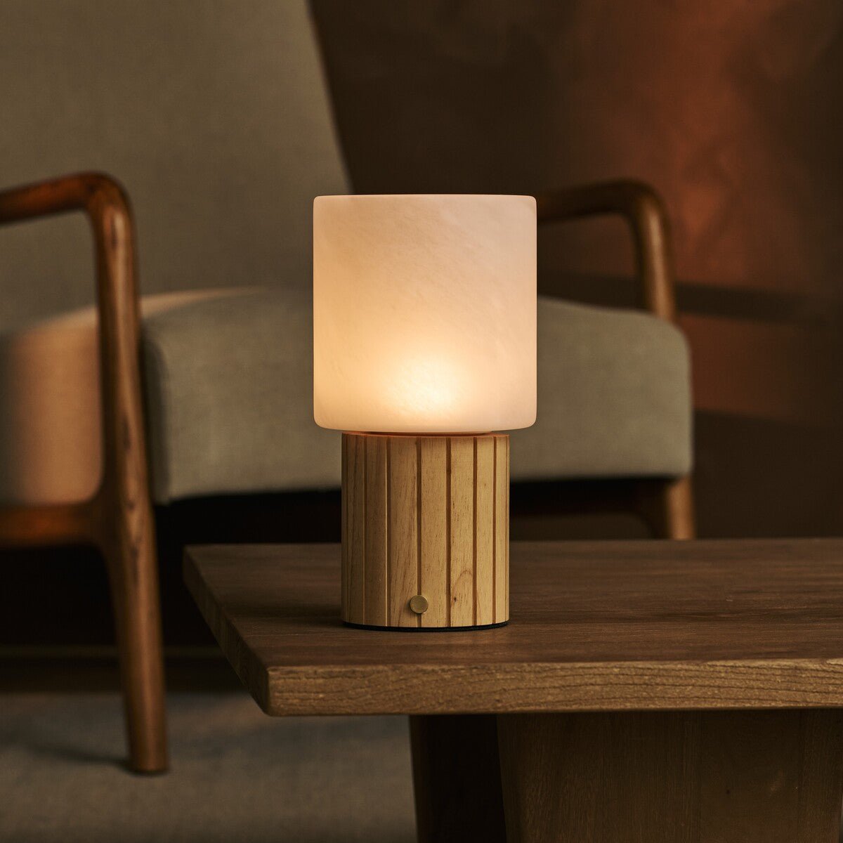 Ingmar Lichtbruine Oplaadbare Tafellamp