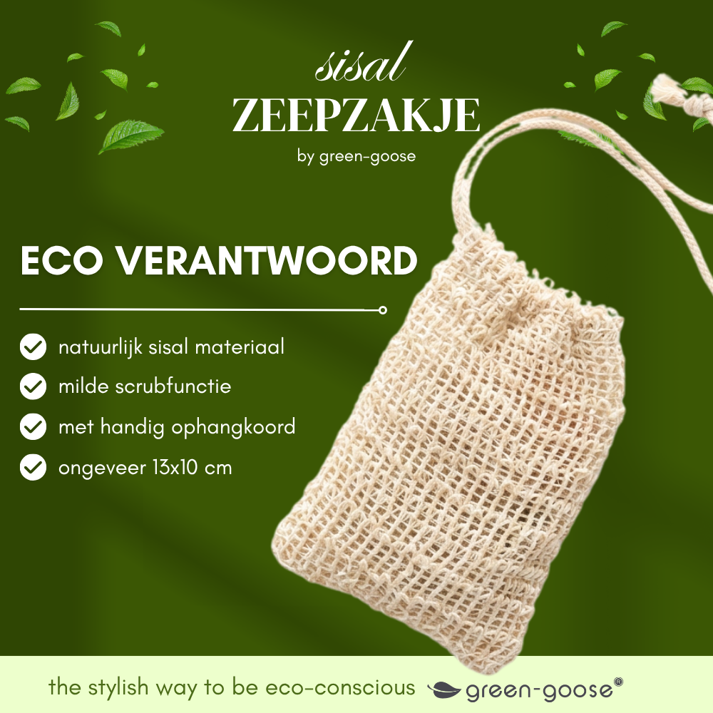 Green-Goose Sisal Zeepzakje