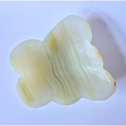 Xl Afghaanse Jade Vlinder Schaal – Handgeslepen Edelsteen Decorstuk (555 G)