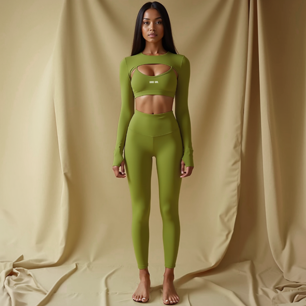 2-In-1 Longsleeve Top Groen