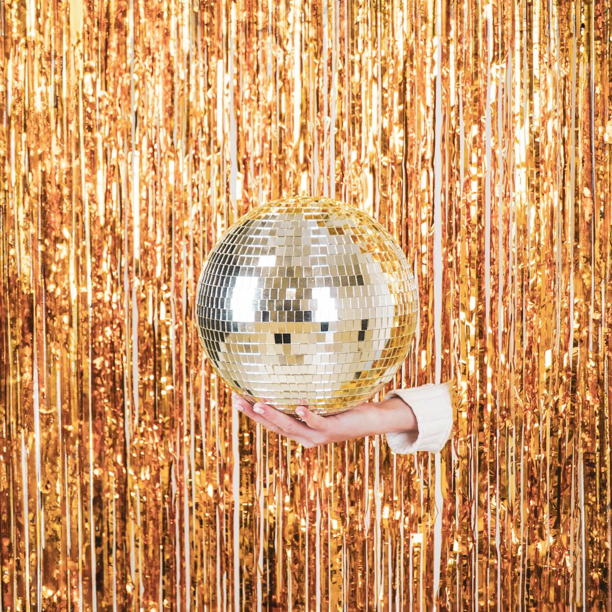Kerstdecoratie - Kersthanger - Discobal - Schuim - Goud - 25X25X25Cm