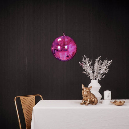Kerstdecoratie - Kersthanger - Discobal - Foam - Roze - 25X25X25Cm