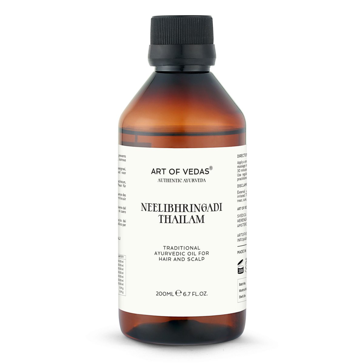 Neelibhringadi Thailam 200 Ml | Traditionele Kruidenolie Voor Haargroei, Hoofdhuidgezondheid En Versterking