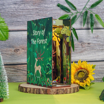 Tonecheer, Diy Book Nook, Story Of The Forest Bookend, Tq106, 18,2X8X24,5Cm