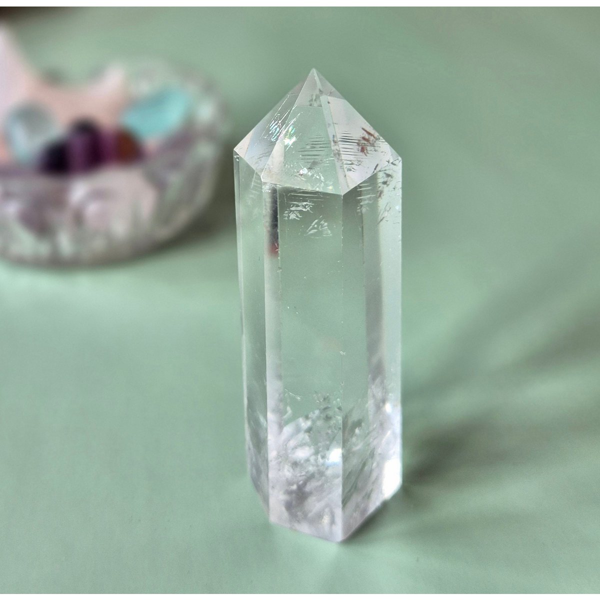 A+ Heldere Kwaliteit Edelsteen Bergkristal Toren / Obelisk (Clear Quartz Tower)
