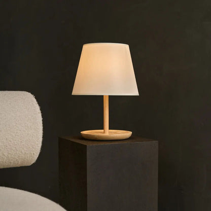 Emily Lichtbruine Houten Lamp