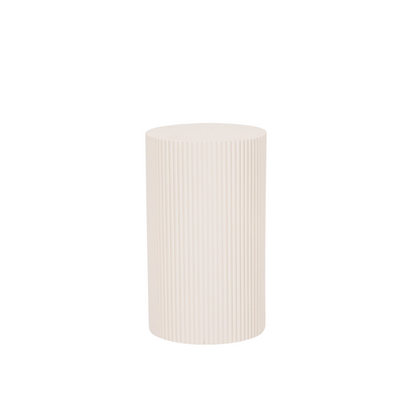 Bijzettafel / Pilaarcilinder - Mdf - Zand - 30X54Cm