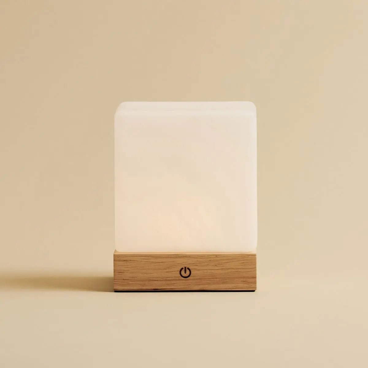 Yce Lichtbruine Oplaadbare Houten Lamp