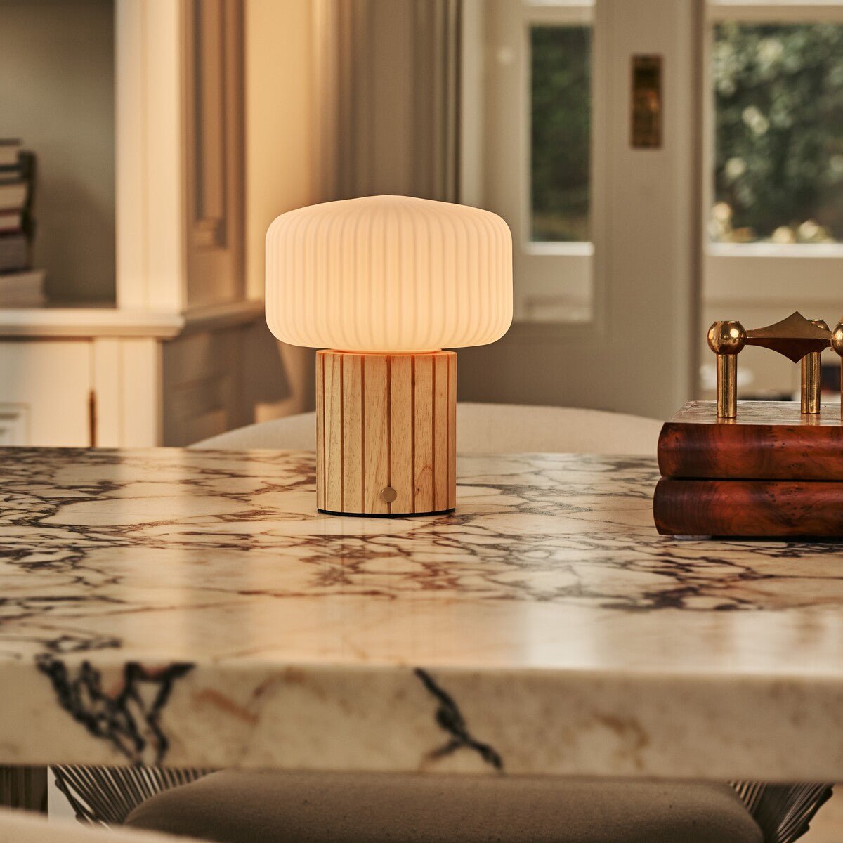Margaux Lichtbruine Oplaadbare Tafellamp