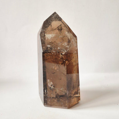 Rookkwarts Toren 300 Gram – Hoge Kwaliteit Smoky Quartz Met Diepe Insluitsels