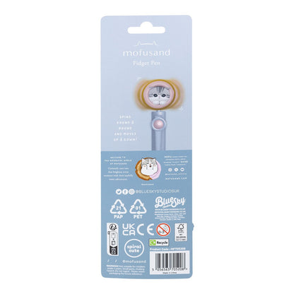 Mofusand - Fidget Pen Incl. Maatschappij Figuur