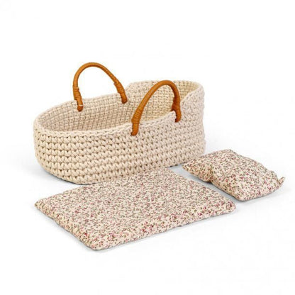 Gebreide Poppenreiswieg 25Cm