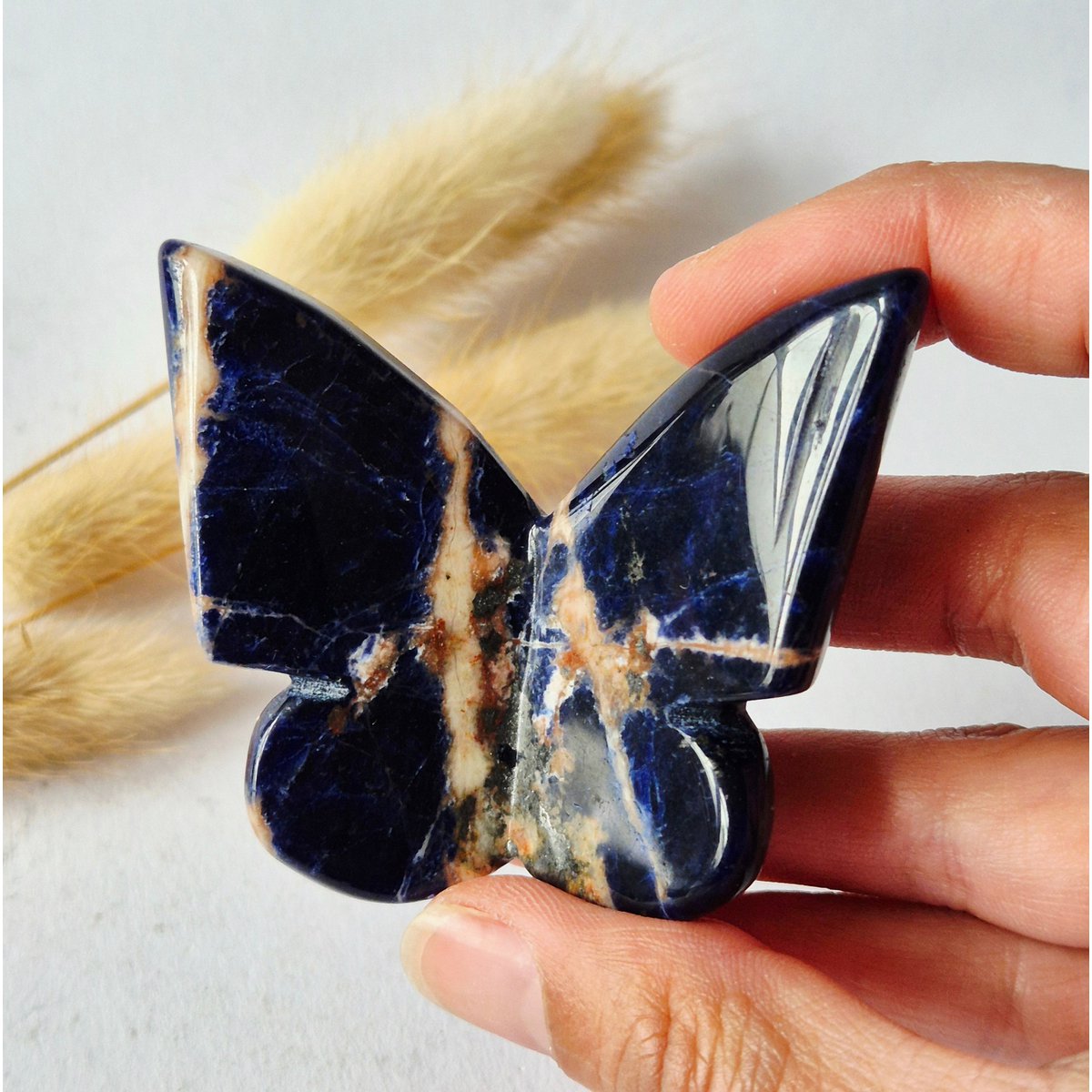 Edelsteen Vlinder 6X5 Cm – Sodaliet