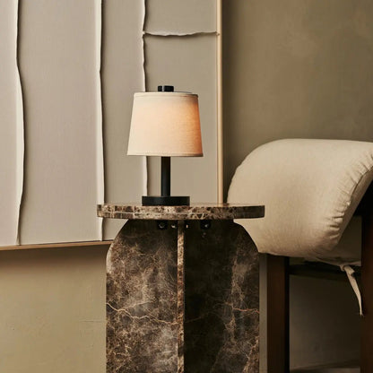 Rover Zwarte Houten Oplaadbare Lamp