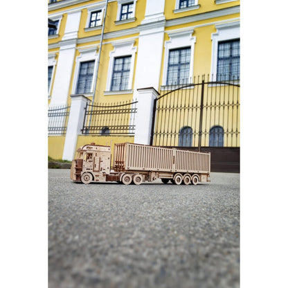 Eco Wood Art (Ewa) 3D Houten Puzzel Container-Semitrailer For Truck “Road King”, 3724, 52,3X10,8X16,9Cm