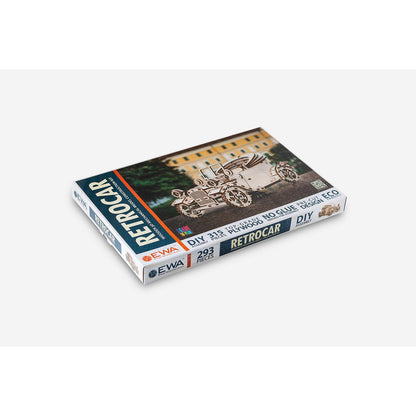 Eco-Wood-Art (Ewa) 3D Mechanische Puzzel, Retro Auto, 372, 30X17X15,5 Cm