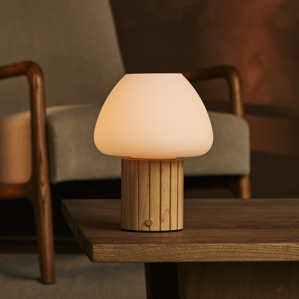 Romée Lichtbruine Oplaadbare Tafellamp