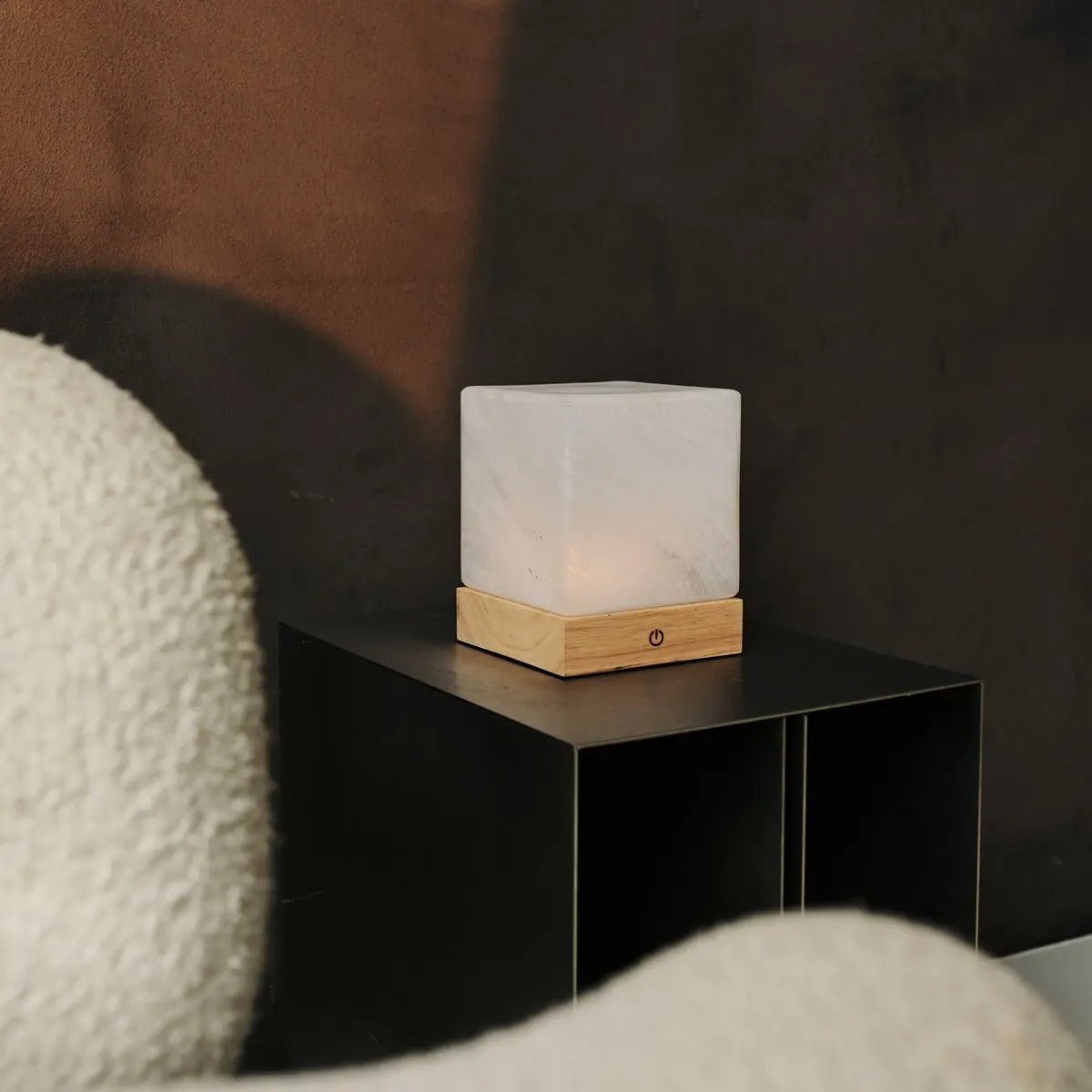 Yce Lichtbruine Oplaadbare Houten Lamp