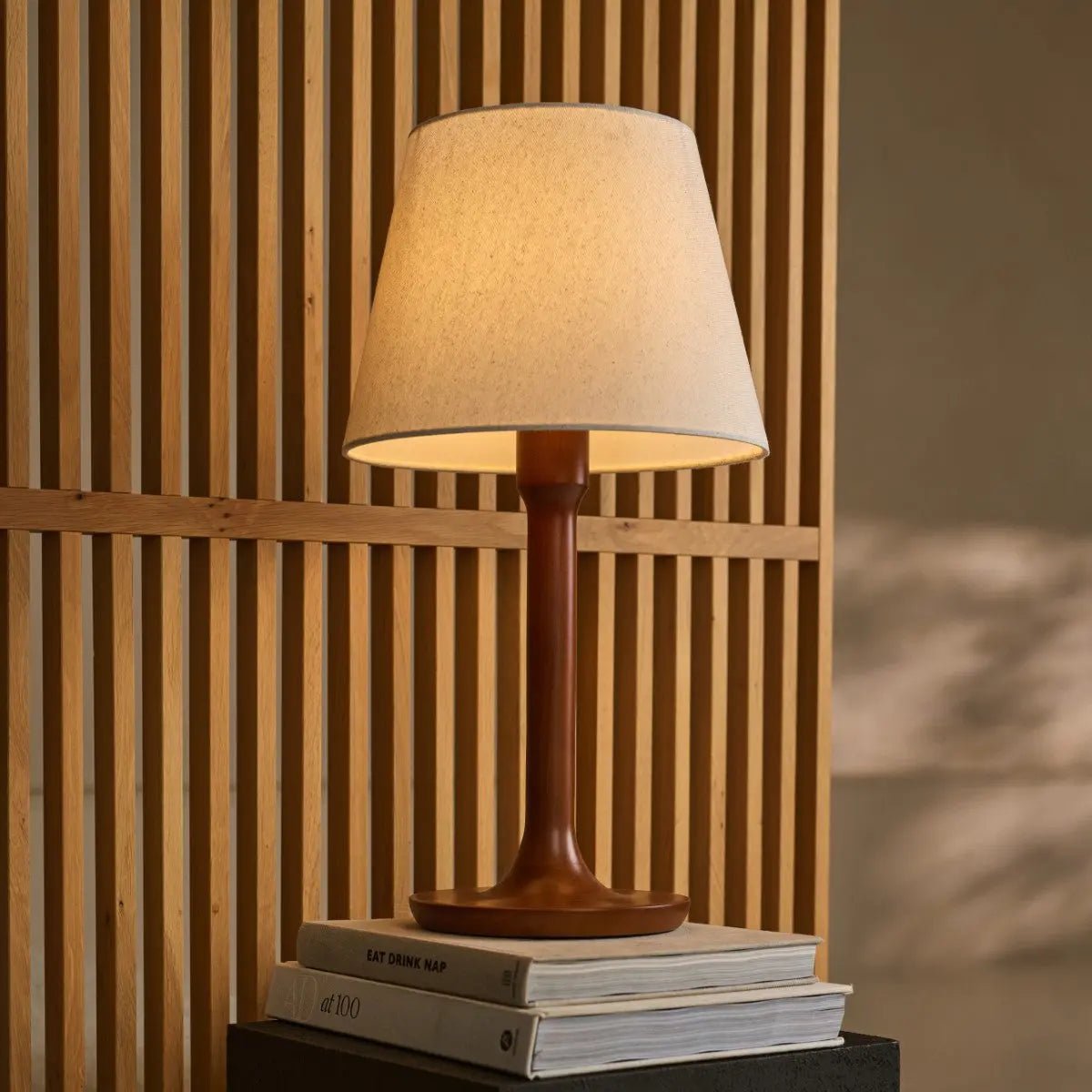 Nova Kastanjebruine Houten Lamp