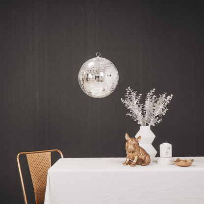 Kerstversiering - Kersthanger - Discobal - Schuim - Zilver - 25X25X25Cm