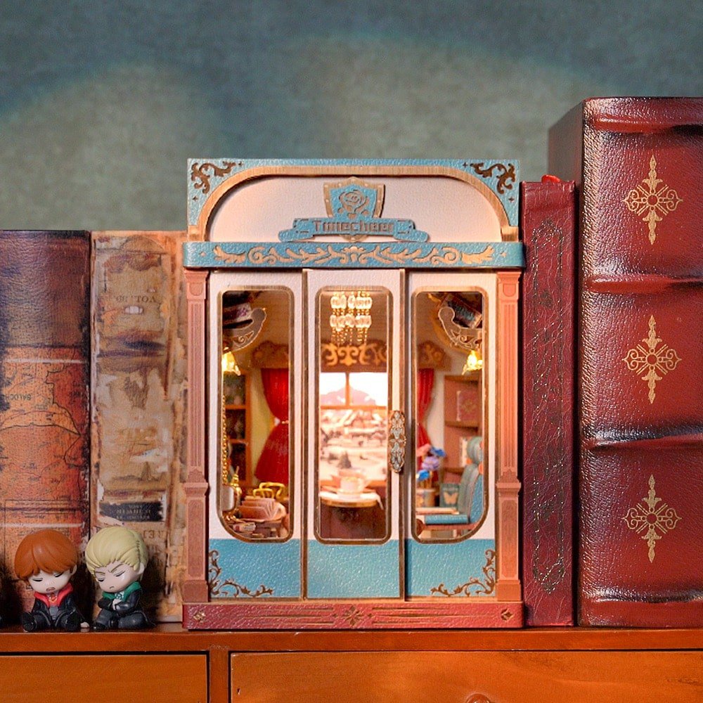 Tonecheer, Diy Book Nook, Trein Cabine/Train Cabine, European Travels, Tq443, 15,8X22,4X22,5Cm