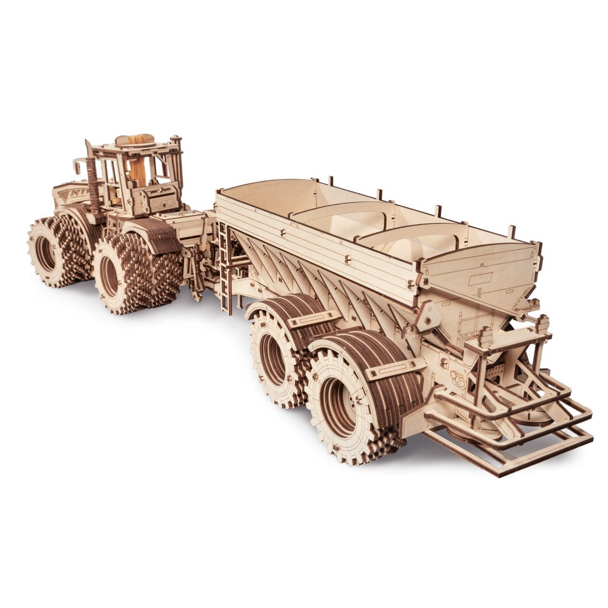 Eco Wood Art (Ewa) 3D Mechanische Puzzel, Tractor K-7M, 1065, 35,6X22,8X20Cm