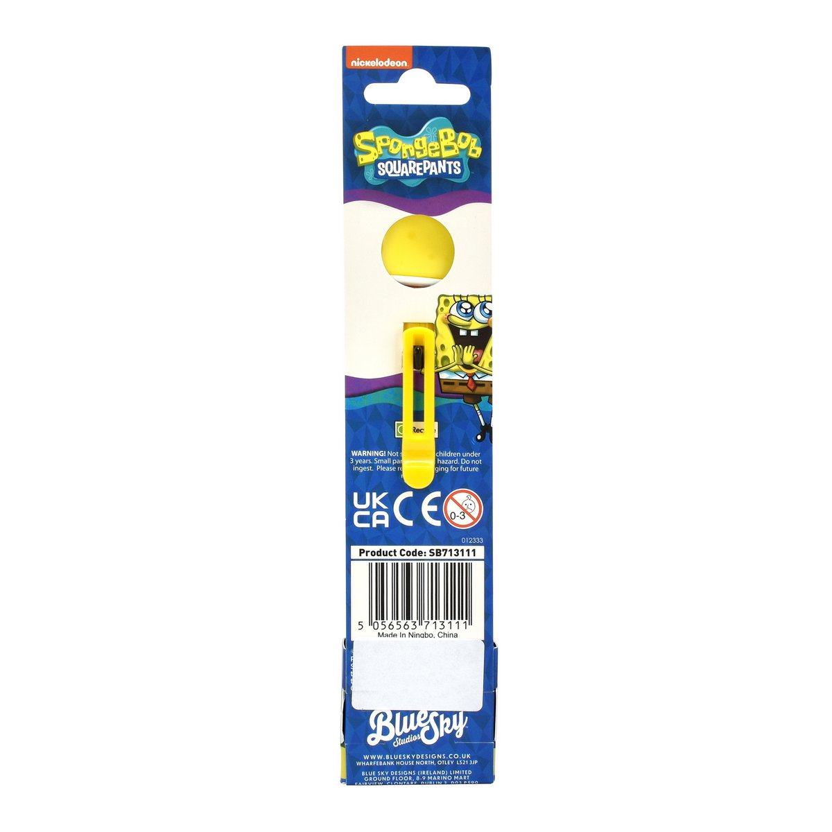 Spongebob Squarepants Pen, Pen Met 8 Verschillende Kleuren, Officiële Merchandise, Ideaal Cadeau-Idee