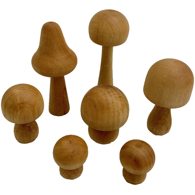 Mushroom Natural / 7Pc