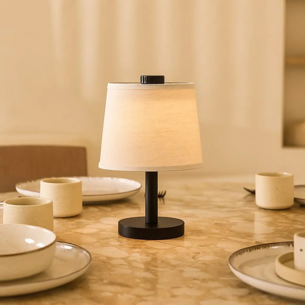 Rover Zwarte Houten Oplaadbare Lamp