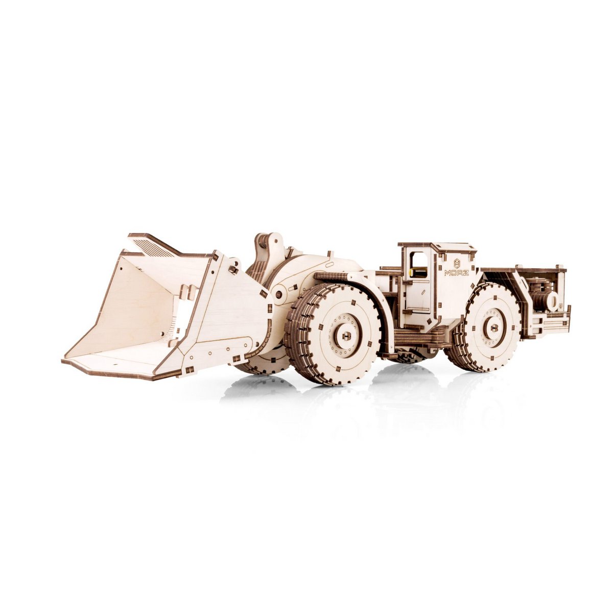 Eco Wood Art (Ewa) 3D Mechanische Houten Puzzel, Load-Haul-Dump Unit Moaz 4075, 4257, 49X11X13Cm