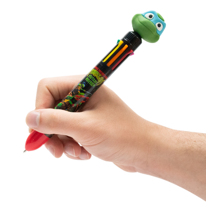 Ninja Turtles Tmnt Veelkleurige Pen, Pen Met 8 Verschillende Kleuren, Officiële Merchandise, Ideaal Cadeau Voor Alle Turtles-Fans