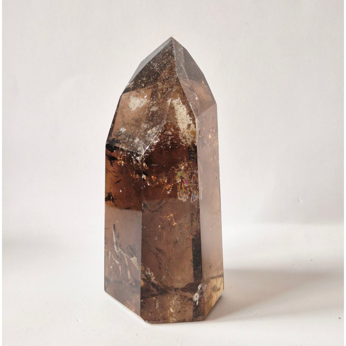 Rookkwarts Toren 300 Gram – Hoge Kwaliteit Smoky Quartz Met Diepe Insluitsels