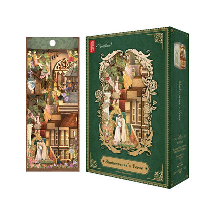Tonecheer, Diy Book Nook, Shakespear's Verse Inclusief Dust-Cover, Tq129, 18X9,8X24,5Cm