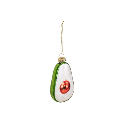 Kersthanger - Advocado - Glas - Groen - 5,5X4X9,5Cm