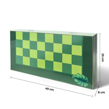 Biggdesign Nature Backgammon-Set, Magnetische Sluiting, Krasbestendig Oppervlak