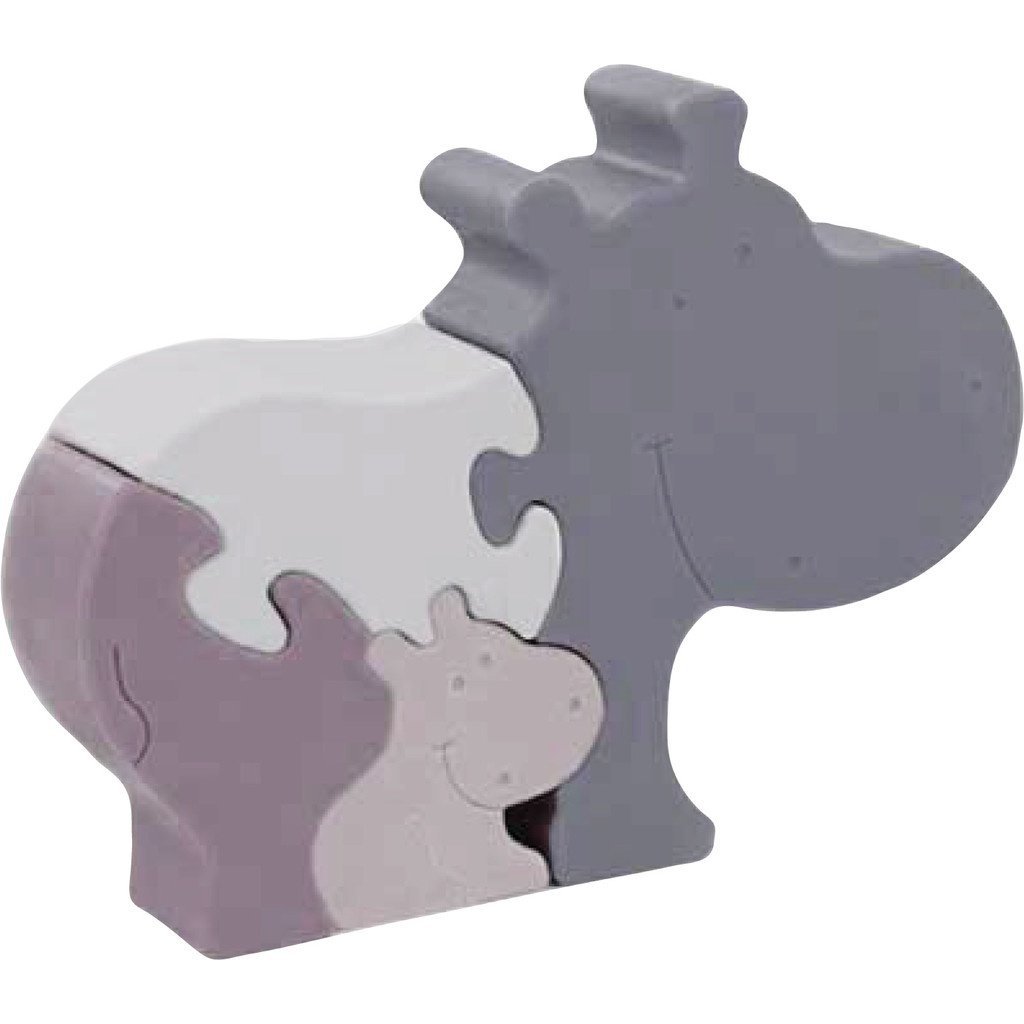 Alfie Siliconenpuzzel Nijlpaard Paars