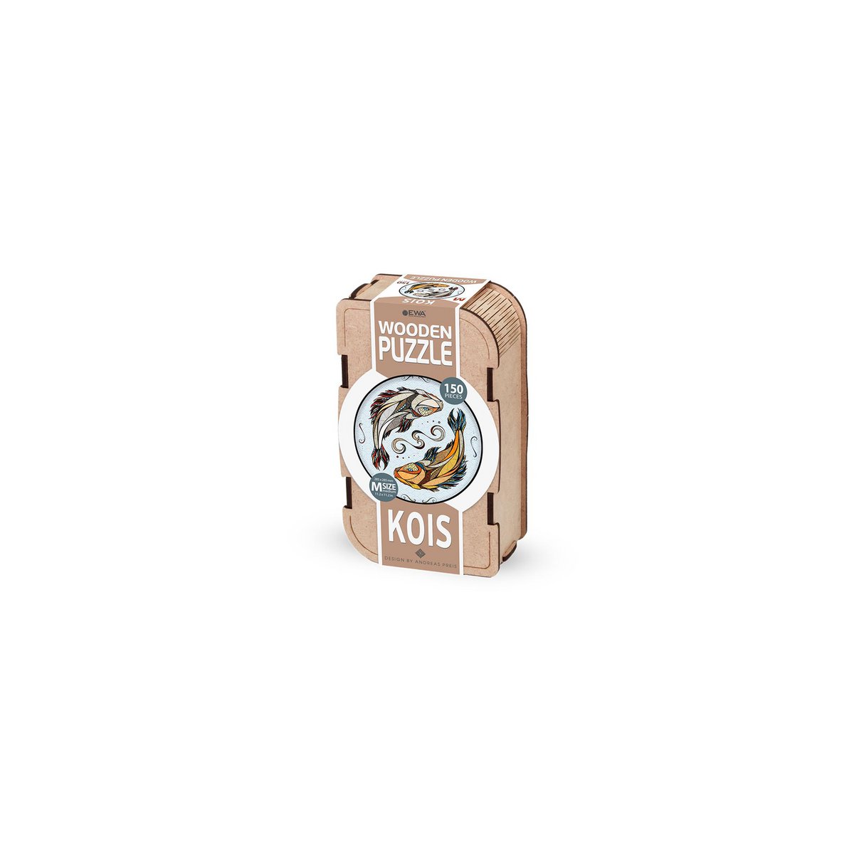 Eco Wood Art (Ewa) Houten Legpuzzel Koi Kaper/ Kois Size M, 2314, 28,5X28,5X0,5Cm