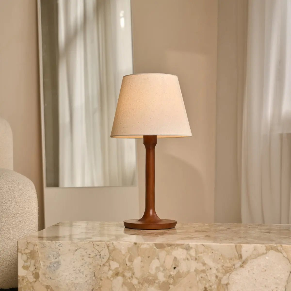 Nova Kastanjebruine Houten Lamp