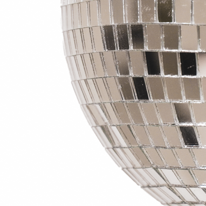 Kerstdecoratie - Kersthanger - Discobal - Schuim - Zilver - 30X30X30Cm