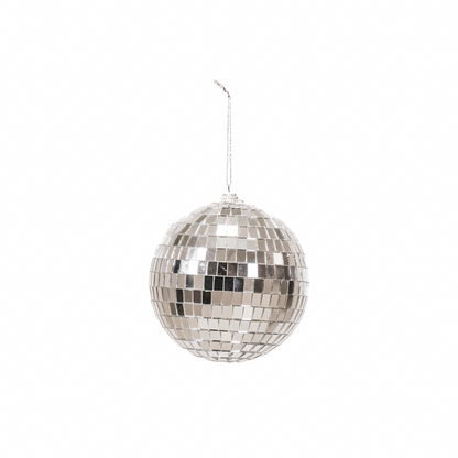 Kerstversiering - Kersthanger - Discobal - Schuim - Zilver - 8X8X8Cm