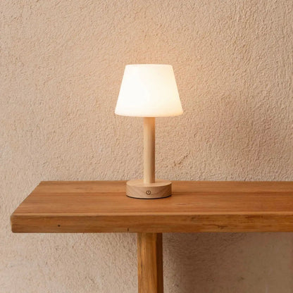 Zoë Lichtbruine Houten Oplaadbare Tafellamp