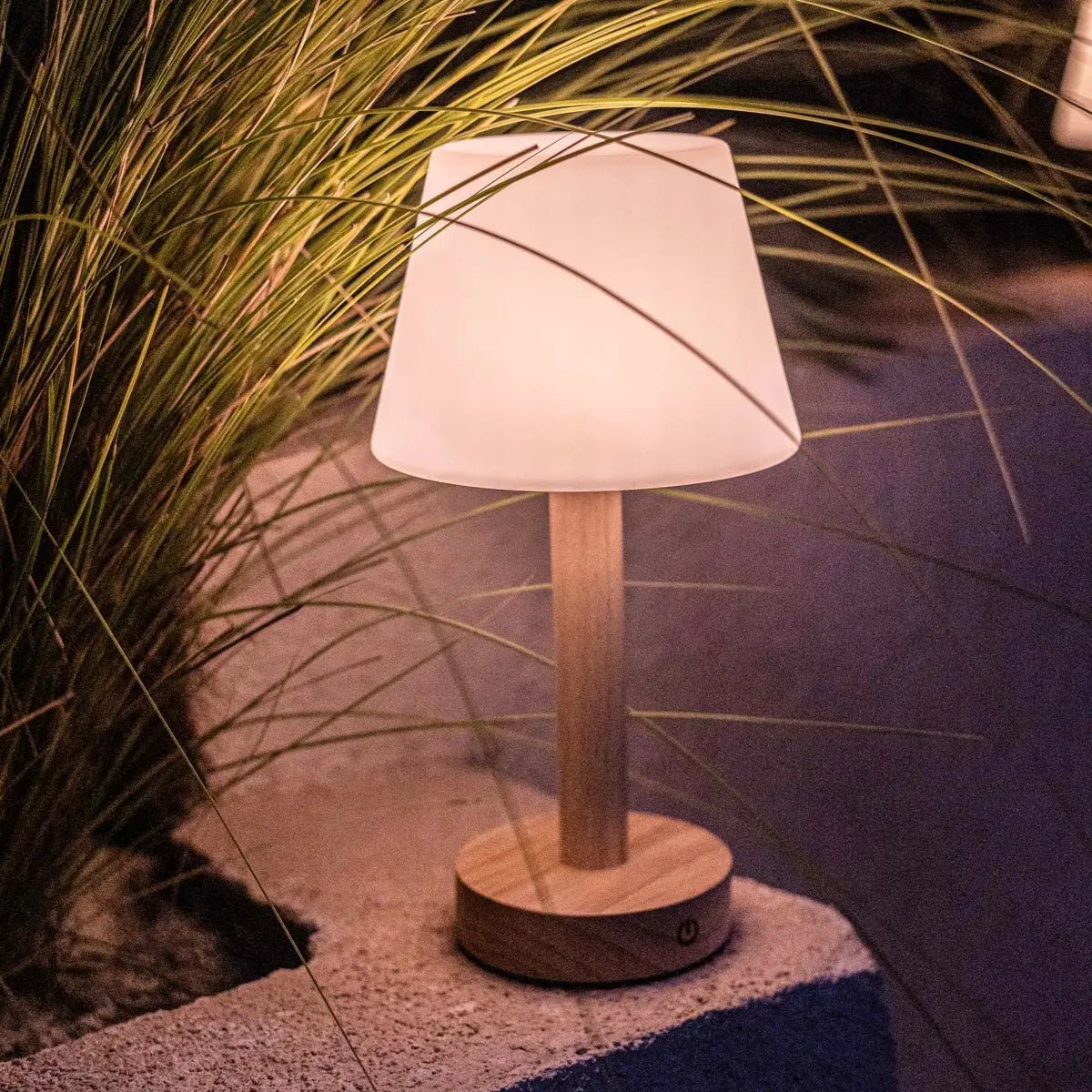 Zoë Lichtbruine Houten Oplaadbare Tafellamp