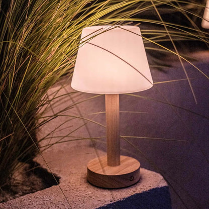 Zoë Lichtbruine Houten Oplaadbare Tafellamp